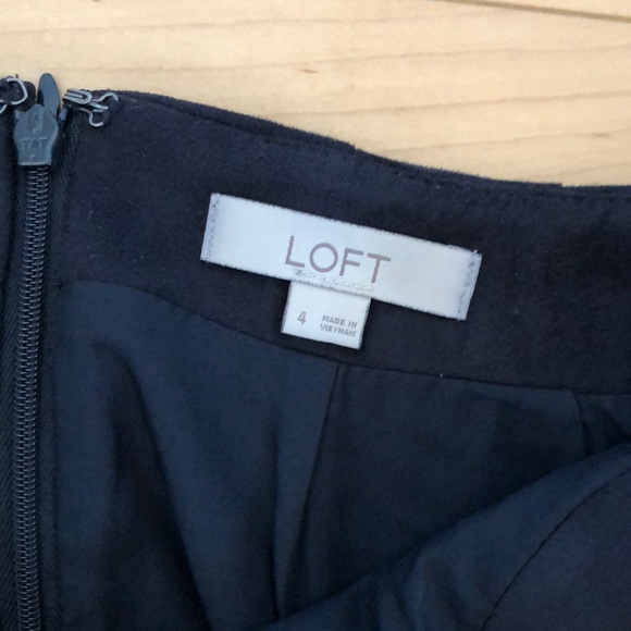 Loft navy suede wrap skirt - Picture 2 of 2